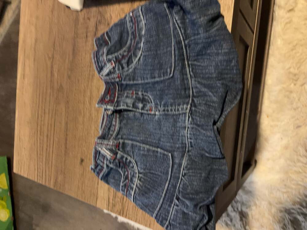 Toast Kids Denim Ruffle Mini Skirt size 4